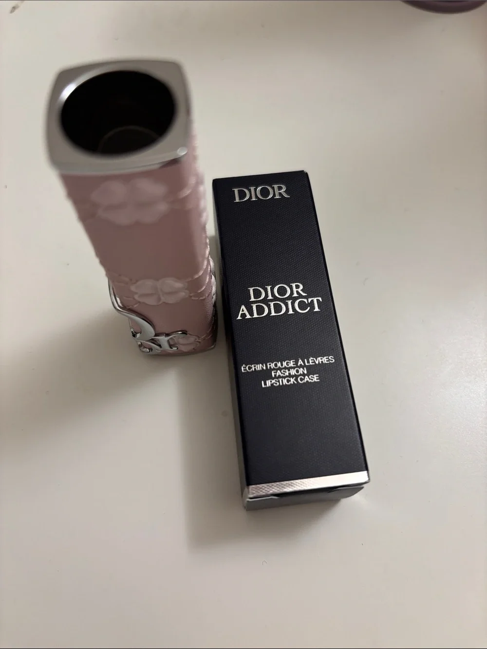 Dior pink lucky clover lipstick case brand new